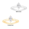 14k Gold 1/2ct TDW Marquise Diamond Engagement Ring (I-J, I1)