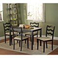 Black 5-Piece Riviera Dining Set