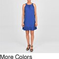 AnnaLee and Hope Women's Plus-size Ruffle-hem Sleeveless Jersey Dress