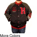 Hudson Outerwear Men's Big and Tall 'All-American' Cotton and Leather Varsity Jacket