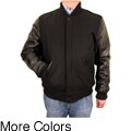 Hudson Outerwear Men's Wool/Leather Varsity Jacket