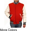 Hudson Outerwear Men's Wool/ Leather Varsity Jacket