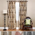 Metallic Jacquard Grommet Top 84-inch Curtain Panels