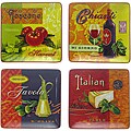 Certified International 'Tuscan Table' 6-inch Canape Plates (Set of 4)