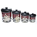 Certified International Chef de Cuisine 4-piece Canister Set