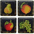 Certified International Fruit Filigree Dessert Plates (Set of 4)