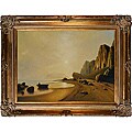 William Bradford 'Coast of Labrador' Hand-painted Framed Canvas Art