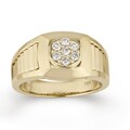 10k Yellow Gold Men's 1/3ct TDW Round Diamond Ring (H-I, I1-I2)