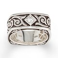 Sterling Silver Men's 1/5ct TDW Round Diamond Ring (H-I, I1-I2)