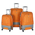Olympia Majestic Hybrid Orange 3-piece Spinner Luggage Set