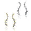 14k Gold 1/2ct TDW Round Diamond Journey Earrings (G-H, I1)