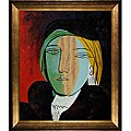 Pablo Picasso 'Portrait of Marie Therese' Framed Canvas Art