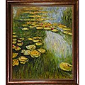 Claude Monet 'Water Lilies' Framed Canvas Art