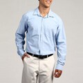 Marc New York Men's Blue Two Pocket Woven Shirt