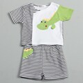 Rumble Tumble Infant Boy's Striped Dragon 2-piece Set
