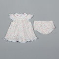 Little Me Newborn Girl's Knit Floral Dress