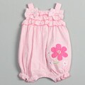 Little Me Girls Newborn Floral Woven Sunsuit