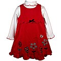 Good Lad Girl's Red Corduroy Dress