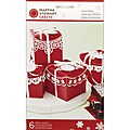 Martha Stewart Red Snowflake Present/ Treat Boxes (Pack of 6)