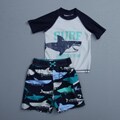Carter's Toddler Boy's Shark 2-piece Rash Guard Swimsuit
