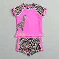 Carter's Girl's Pink Giraffe Two-piece Swim Suit