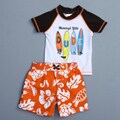 Osh Kosh Infant Boy's Surfboard Floral Swimsuit and Rash Guard Set