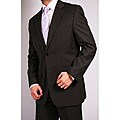 Ferrecci Men's Black Pin Stripe Suit