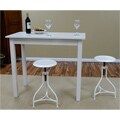 White Adjustable Pavina Barstool