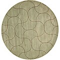 Hand Tufted Santana Abstract Wool Rug (6' Round)