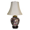 Limogesque Ginger Jar Porcelain Table Lamp
