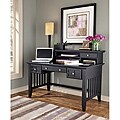 Home Styles Arts and Crafts Black Executive Desk/ Hutch