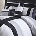 Lush Decor Iman White/Black 8-piece King-size Comforter Set