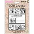 Hero Arts 'Carte Postale' Out of Print Collection Clear Stamps Sheet