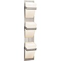 Access Titan 3-light Brushed Steel Wall Vanity