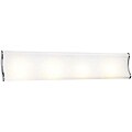Access Neon 4-light Brushed Steel Wall Vanity