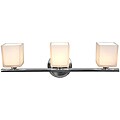 Hermes Brushed Steel Finish with Opal Glass Wall/ Vanity Light