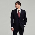 MICHAEL Michael Michael Kors Men's Navy/Grey Stripe Wool Suit