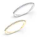 10k Gold 1/10ct TDW Round Diamond Prong-set Wedding Band (J-K, I2-I3)