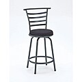 Ladder Back Black Barstool