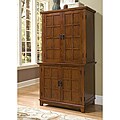 Home Styles Cottage Oak Arts and Crafts Compact Desk and Hutch