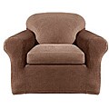 Sure Fit Stretch Corduroy Oar 3-piece Chair Slipcover