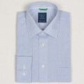 Haspel Men's Blue Check Dress Shirt