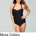 Paper Denim & Cloth Women's Halter Top 2-piece Tankini
