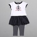 Vitamins Baby Infant Girl's Nautical 2-piece Skeggings Set