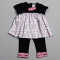 Vitamins Baby Infant Girl's Spiral Rose 2-piece Pant Set