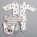 Vitamins Baby Newborn Boys 'Mommy Digs Me' 3-piece Footed Coverall Set
