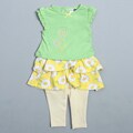 Vitamins Infant Girl's Daisy Print 2-piece Skegging Set
