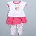Vitamins Baby Infant Girl's Love and Peace 2-piece Skegging Set