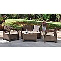 Mykonos Brown 4-piece Conversation Set