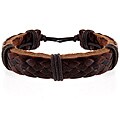 Handmade Leather Woven Cuff Wristband
